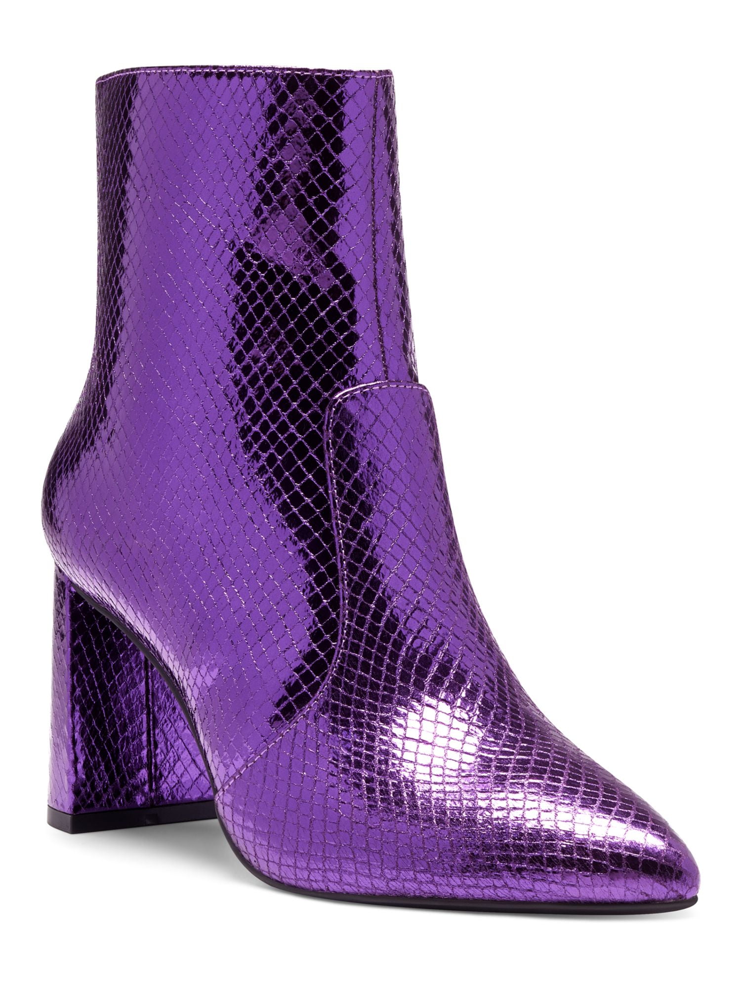 INC Womens Purple Scale Like Pattern Slip Resistant Memory