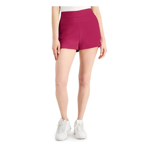 INC Womens Purple Stretch Pocketed Zippered Bengaline Mid-rise Shorts 2