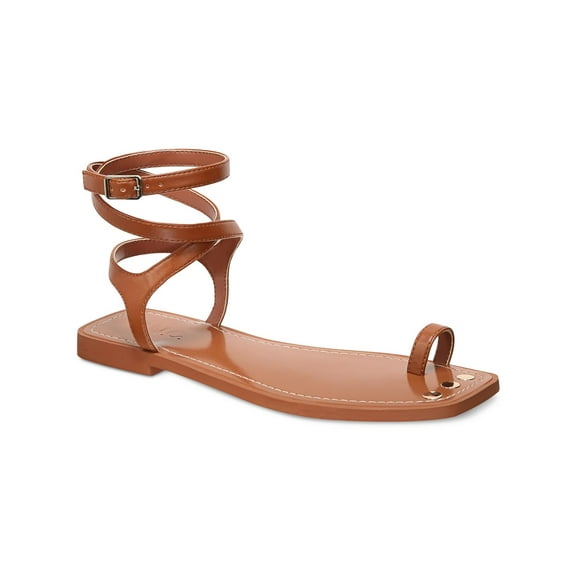 INC Womens REMMIE Faux Leather Ankle strap Gladiator Sandals