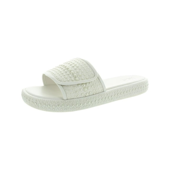 INC Womens Rayley 2 Embellished  Slide Sandals