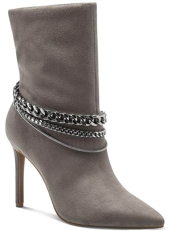 Womens Reanna Suede Heels Mid-Calf Boots