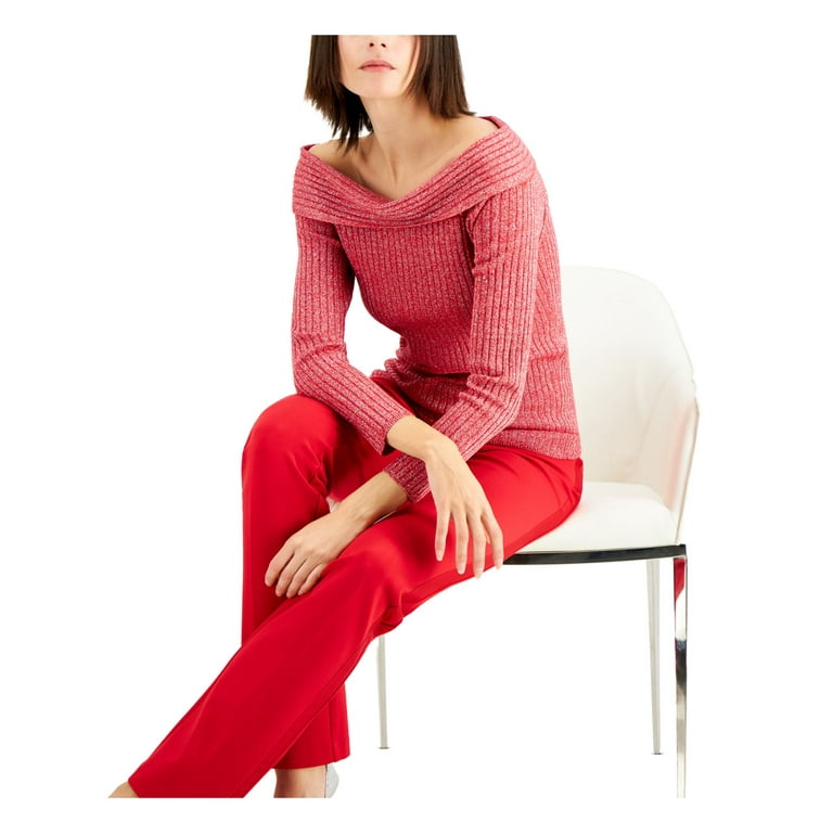 Red glitter shop sweater