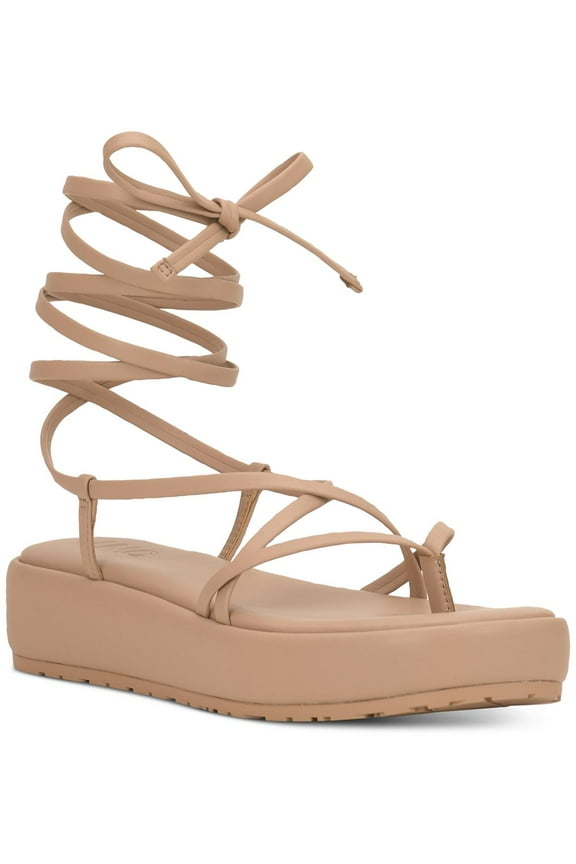Womens Rexile Thong Strappy Flatform Sandals