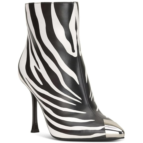 INC Womens Rohese Animal Print Faux Leather Ankle Boots