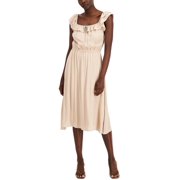 INC International Concepts Womens Metallic Dress Toasted Twine S