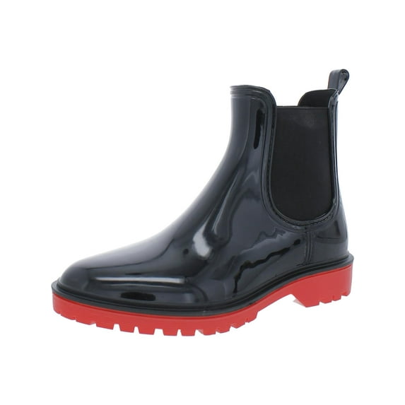 INC Womens Rylien Patent Pull On Rain Boots