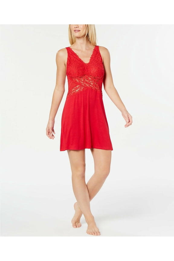 Womens Sexy Nightwear Chemise Red XS