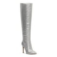 thumbnail image 1 of INC Womens Silver Embellished Pointed Toe Stiletto Zip-Up Dress Boots 6.5 M, 1 of 4
