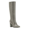 thumbnail image 1 of INC Womens Silver Rhinestone Pointed Toe Block Heel Zip-Up Heeled Boots 5.5, 1 of 4