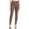 thumbnail image 1 of INC Womens Snake Print Skinny Pants Brown 0, 1 of 2