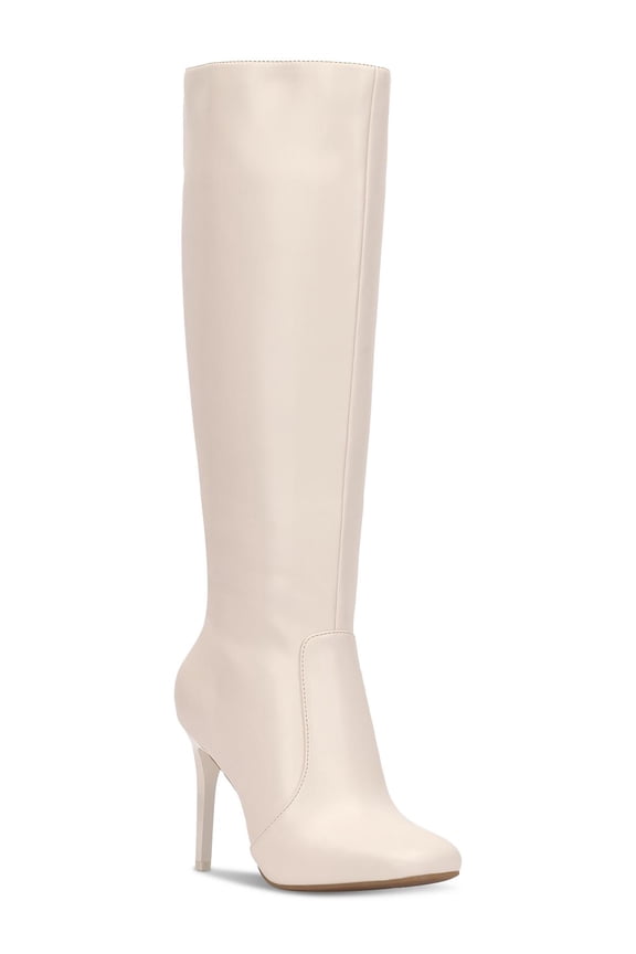 Womens VIDEL Faux Leather Zipper Knee-High Boots