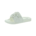 thumbnail image 1 of INC Womens White Flower Detail Peymin Round Toe Slip On Slide Sandals Shoes 6 M, 1 of 3