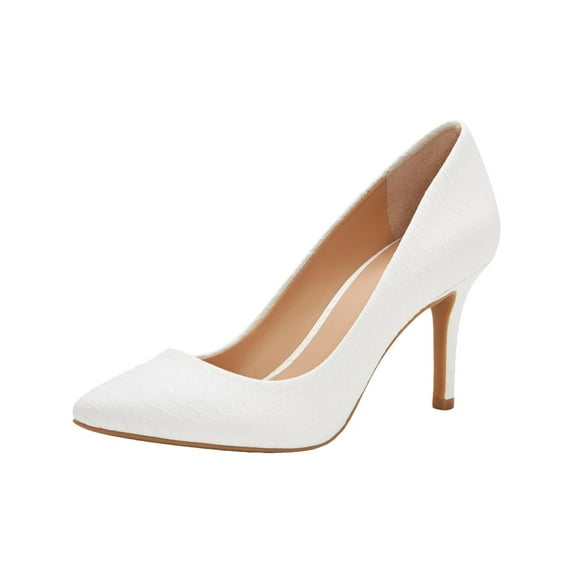INC Womens Ivory Snake Print Comfort Zitah Pointed Toe Stiletto Slip On Dress Pumps Shoes 9.5 M
