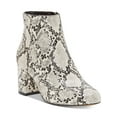 thumbnail image 1 of INC Womens White Snake Skin Print Covered Heel Cushioned Floriann Almond Toe Block Heel Zip-Up Booties 8.5 M, 1 of 4
