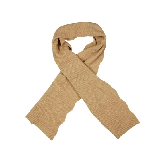 INC Womens Winter Chevron Muffler Scarf Tan O/S