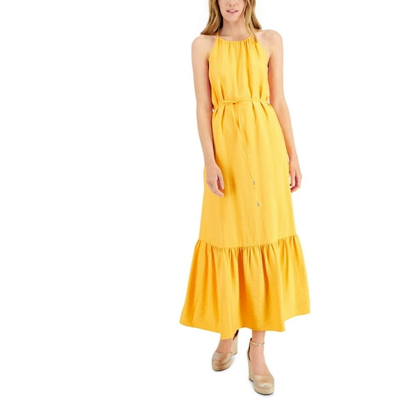 INC Womens Woven Halter Maxi Dress