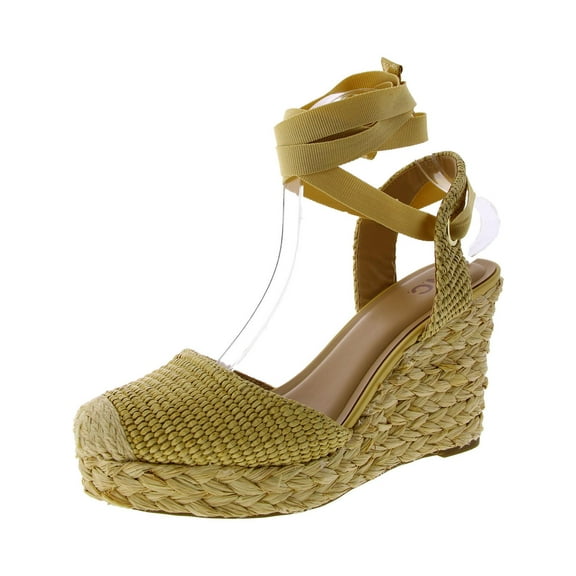 INC Womens Maisie Woven Strappy Wedge Sandals