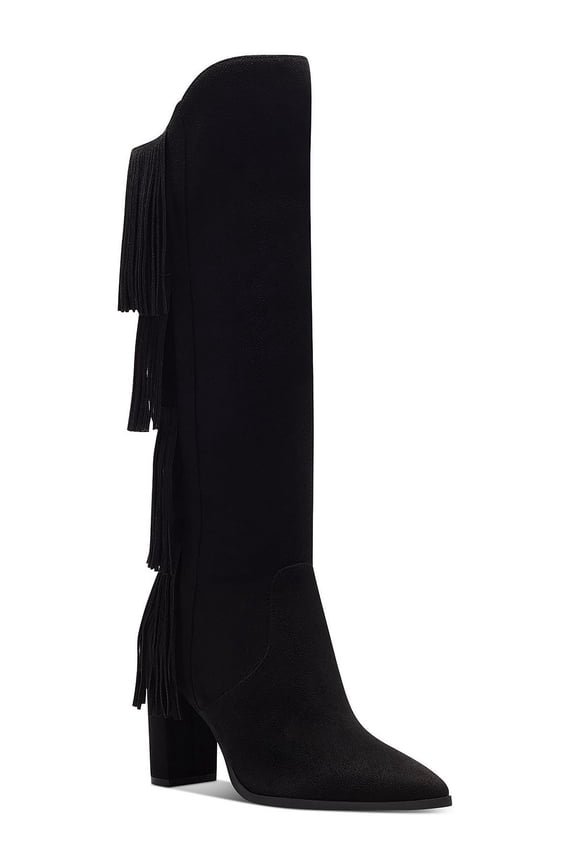 Womens Yomesa Fringe Pointed toe Knee-High Boots