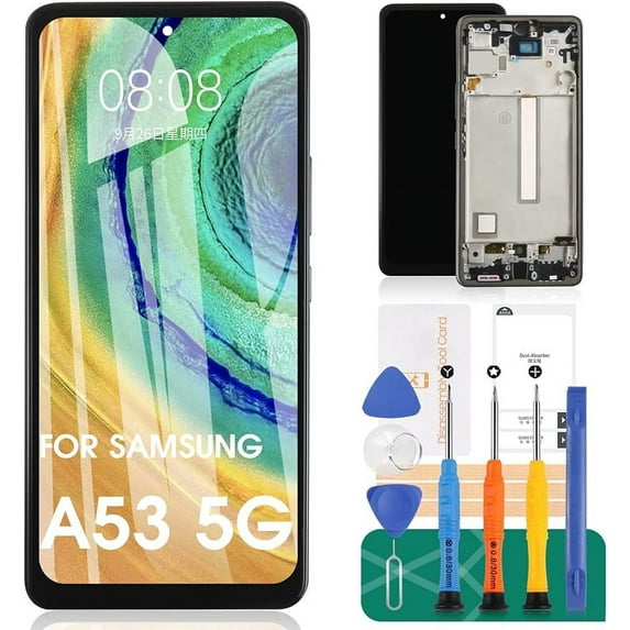 INCELL for Samsung A53 5G Screen Replacement for Samsung Galaxy A53 5G LCD for SM-A536B, SM-A536U, Digitizer Touch Screen Assembly Repair Part with Frame(NOT AMOLED)