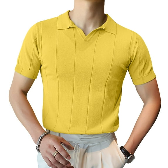 INCERUN Men Short Sleeve Turndown Collar Shirts Summer Tops