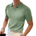 thumbnail image 1 of INCERUN Men Short Sleeve Turndown Collar Shirts Summer Tops, 1 of 5