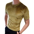 thumbnail image 1 of INCERUN Men Wet Look Long Sleeve Shirts Slim Fit Pit Strip Tee Tops T-shirts, 1 of 6