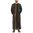 thumbnail image 1 of INCERUN Men's Muslim Islamic Thobe Abaya Dishdash Full Length Maxi Tops Robes, 1 of 7