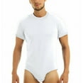 thumbnail image 1 of INCERUN Men's Short Sleeve Leotard Bodysuits Romper Brief Tops, 1 of 7