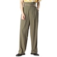 thumbnail image 1 of INCERUN Men's Trouser Fashion High Waist Baggy Casual Straight Drape Pants, 1 of 8