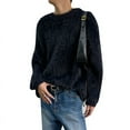 thumbnail image 1 of INCERUN Mens Fluffy Faux Fur Jumper Sweater Long Sleeve Winter Casual Loose Pullover, 1 of 7