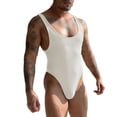 thumbnail image 1 of INCERUN Mens Sleeveless Leotard Bodysuit Jumpsuit Singlet Bodycon Lingerie Nightwear Underwear Bodysuits, 1 of 5