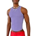 thumbnail image 1 of INCERUN Mens Sleeveless O-Neck Muscle Fit Knit Vests Summer Casual Streetwear Tank Tops Cami Shirt, 1 of 6