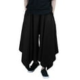 thumbnail image 1 of INCERUN Mens Wide Leg Casual Loose Cropped Harem Pants, 1 of 6