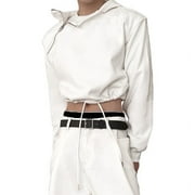 INCERUN Mens Zip Up Hoody Hoodies Sweat Shirt Casual Loose Cropped Tops Jumper Pullover Sweatshirt