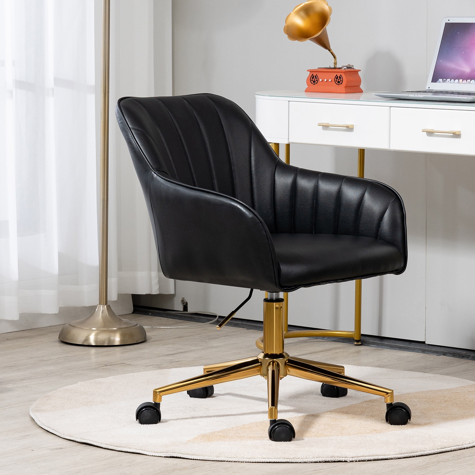 HOMREST Executive Office Chair, Diamond-Stitched PU Leather