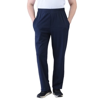 INCLURANCH Men’s Quick Dry Sweatpants, Lightweight Breathable Outdoor Casual Pants Navy Blue L