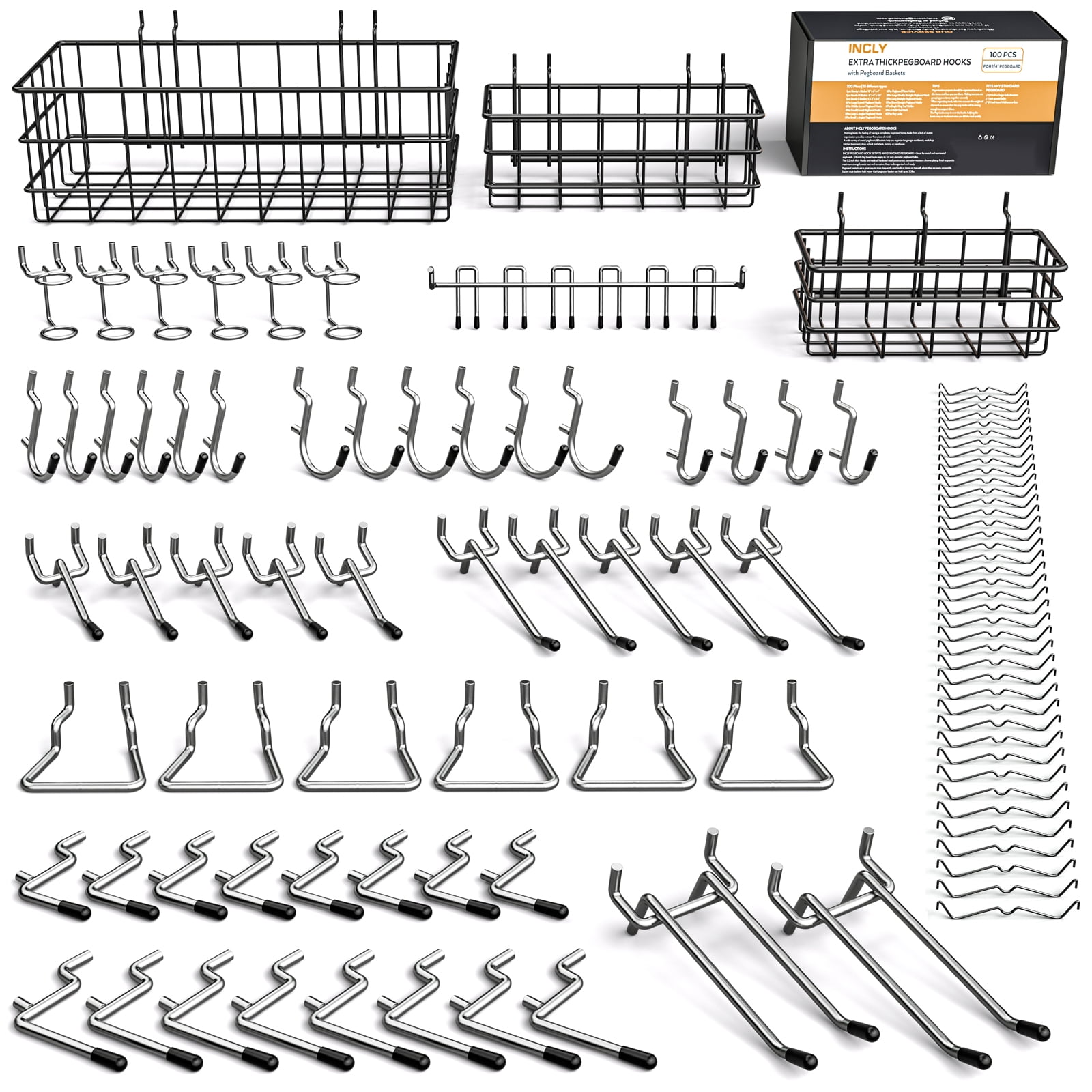 Triton Products Pegboard Mounting And Spacer Kit For Wall And Garage Organization Zinc Plated Steel 16 Pieces