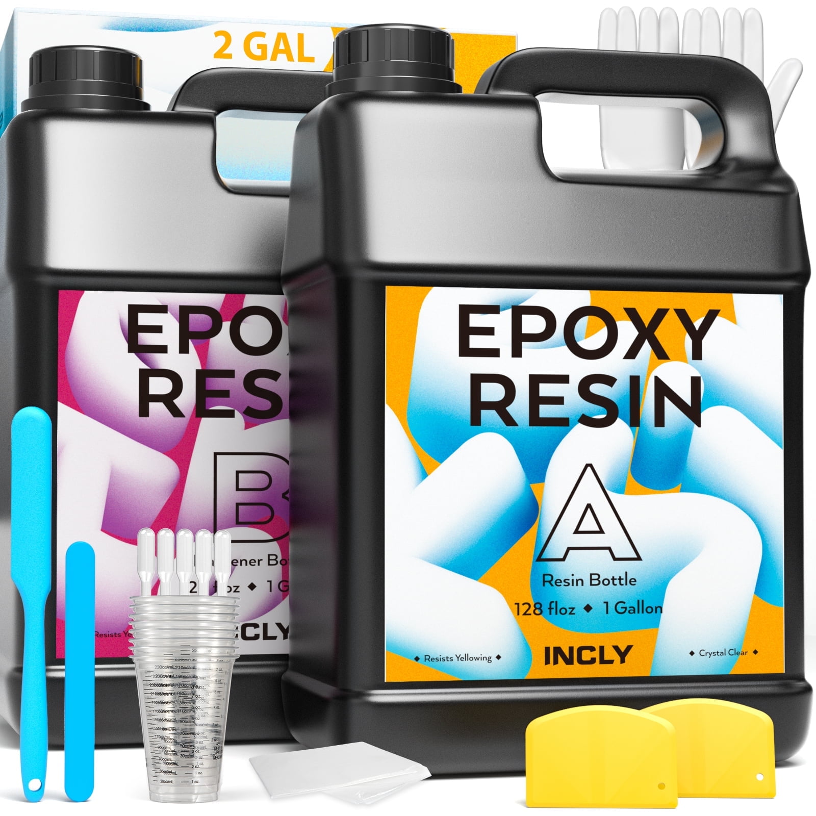 ART RESIN 2ガロン アートレジン Epoxy Resin 2 Gallon: Crystal Clear Resin Kit For Art
