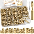 thumbnail image 1 of INCLY 440PCS Threaded Insert Kit - M2 to M6 Brass Heat - Set Inserts for Plastic, 3D Printing, Wood - Ideal for Nuts, Screws, Bolts - Includes Soldering & Heat - Set Tips, Soldering Iron Adapter, 1 of 7