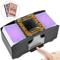 thumbnail image 1 of INCTUO 1-2 Decks Automatic Card Shuffler with Battery-Operated Electric UNO Poker Shuffler, Playing Card Shuffler for Home Card Game,Travel（with two decks of playing cards）, 1 of 8