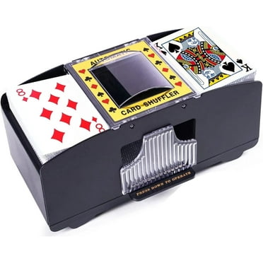 INCTUO Automatic Card Shuffler 2/1/4/6 Deck, Playing Card Shuffler Electric for Poker, UNO, Home Card Game, Texas Hold'em, Blackjack