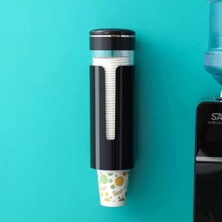 INCTUO Cup Dispenser, Pull Type Water Cooler Cup Holder Fit 4oz-7oz Disposable Cups, Upgraded Wall Mounted Mouthwash Cup Dispenser for Bathroom Office Gym School