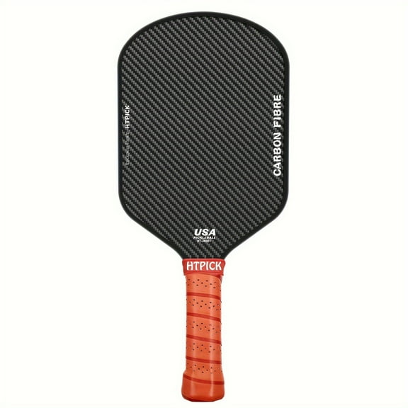 Pickleball Paddle, 3K Raw Carbon Fiber SurfaceHigh Grit & Spin, 16MM professional shooting, Ideal for Novice and Professional Players