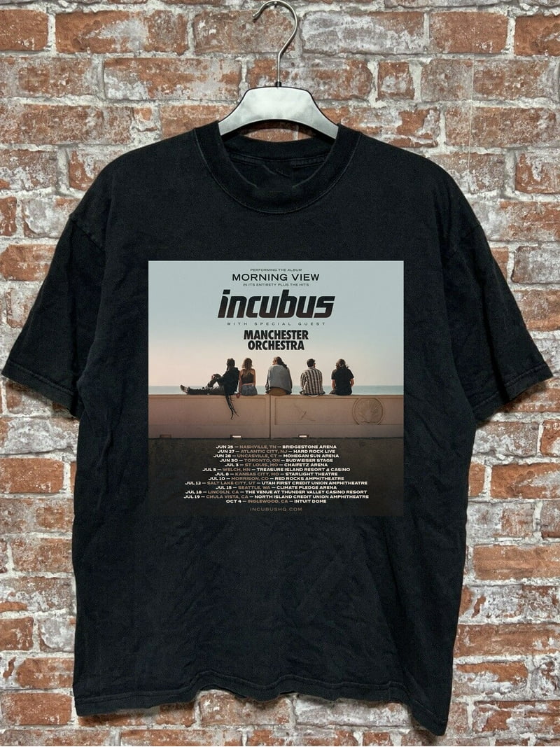 INCUBUS Band Morning View + The Hits Tour 2025 T Shirt Full