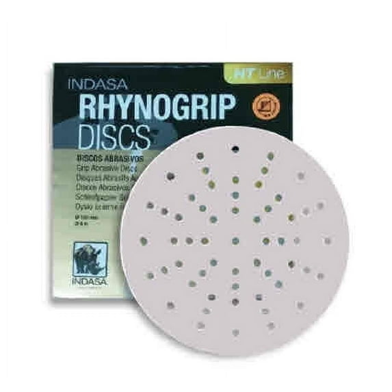 Buy Indasa 6-inch Multi-Hole HT Line Rhynogrip Ultravent Sanding Discs - Grit 150 (8660 Series)