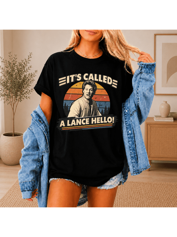Its Called A Lance Hello Retro Graphic T-Shirt