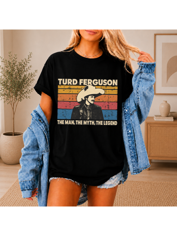 Turd Ferguson, The Man The Myth The Legend Vintage Retro Unisex Graphic T-Shirt