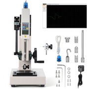 INDEEDING 500n Force Gauge Push Pull Gauge with Platform Stand Manual Push Pull Test Stand with Digital Scale for Laboratory and Quality Control us Plug