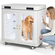 INDEEDING Large Pet Dryer Box for Dogs Cats Up to 130 Lbs Breeds Quiet High Efficiency Drying Machine with Temperature Control & Function US Plug