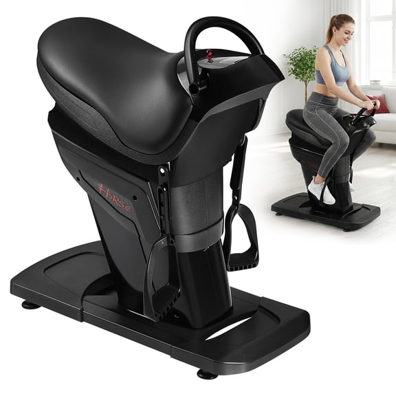 INDEEDING Simulation Horse Riding Fitness Machine Full Body Abdominal Workout Trainer for Home Gym Max 771 LBS Load Capacity Target Waist Leg Hips US Plug